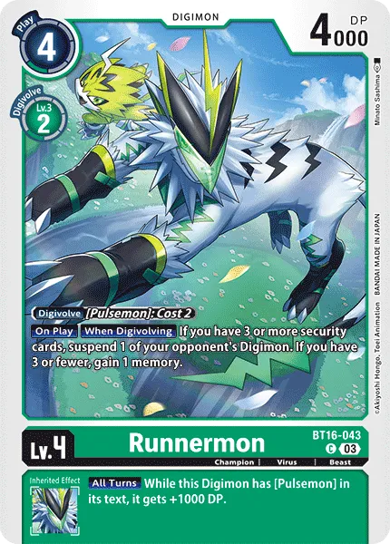 Runnermon (BT16-043) card