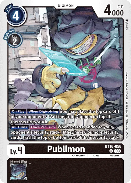 Publimon (BT16-056) card