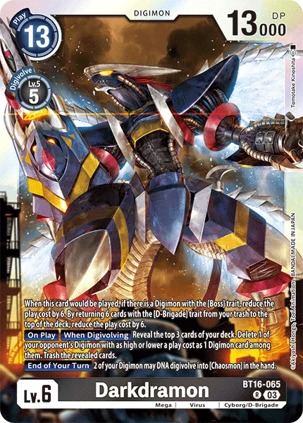 Darkdramon (BT16-065) card