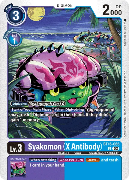 Syakomon (X Antibody) (BT16-066) card