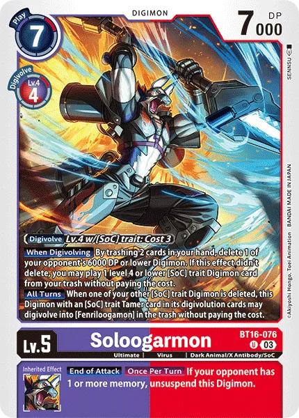 Soloogarmon (BT16-076) card