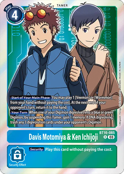 Davis Motomiya & Ken Ichijoji (BT16-085) card