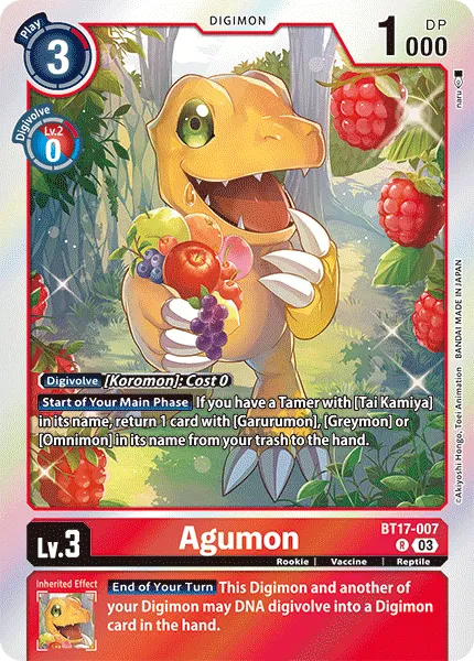 Agumon (BT17-007) card