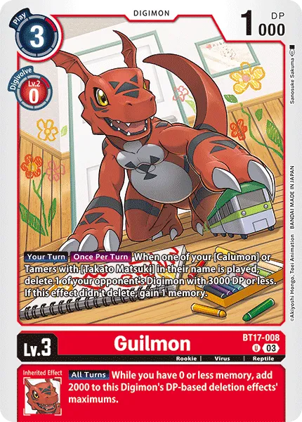 Guilmon (BT17-008) card