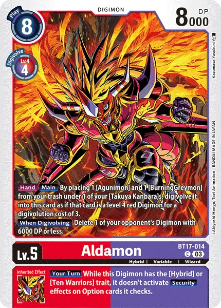 Aldamon (BT17-014) card