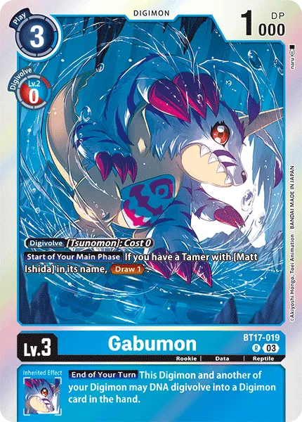 Gabumon (BT17-019) card