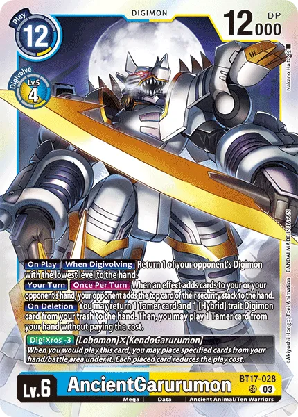 AncientGarurumon (BT17-028) card