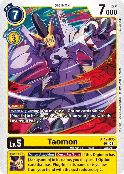 Taomon (BT17-035) card