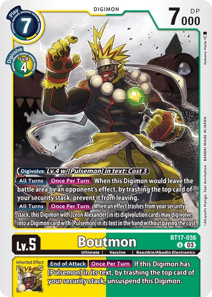 Boutmon (BT17-036) card