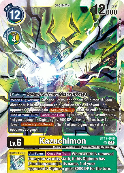 Kazuchimon (BT17-040) card