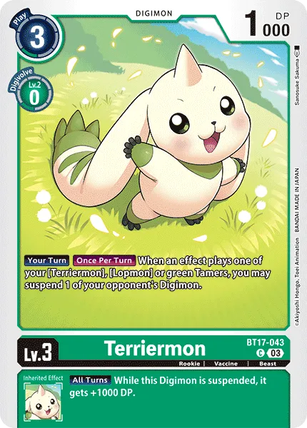 Terriermon (BT17-043) card