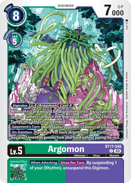 Argomon (BT17-048) card