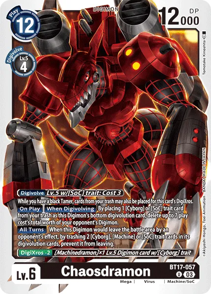 Chaosdramon (BT17-057) card