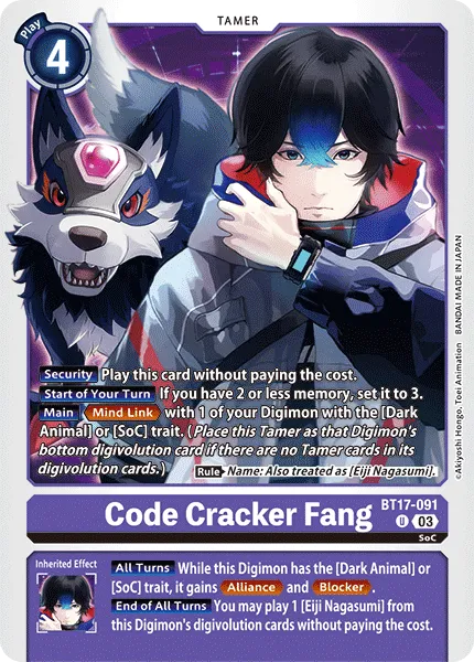 Code Cracker Fang (BT17-091) card