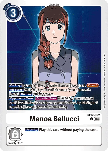 Menoa Bellucci (BT17-092) card