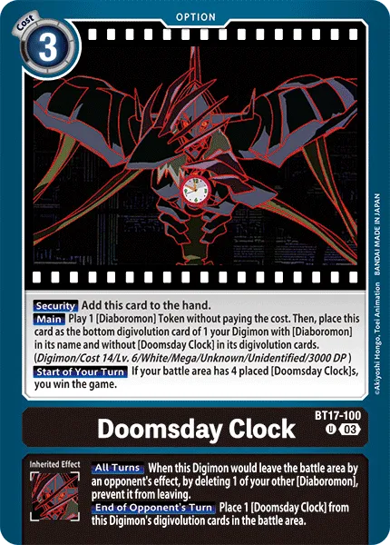 Doomsday Clock (BT17-100) card