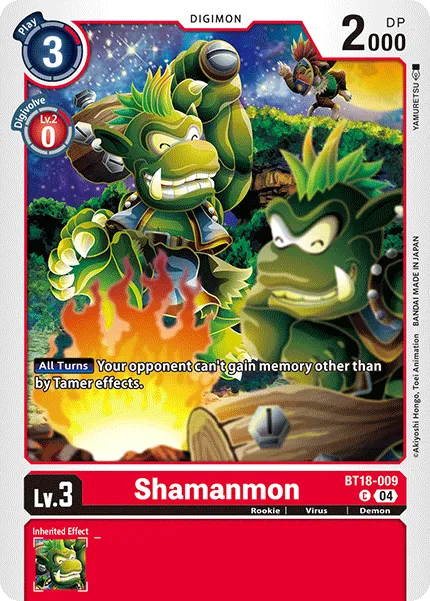 Shamanmon (BT18-009) card