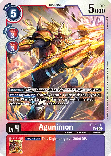 Agunimon (BT18-011) card