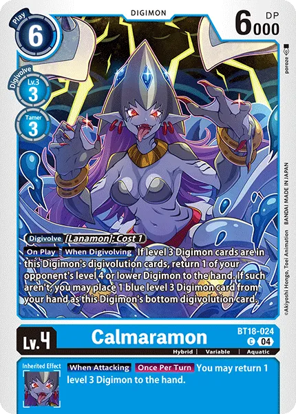 Calmaramon (BT18-024) card