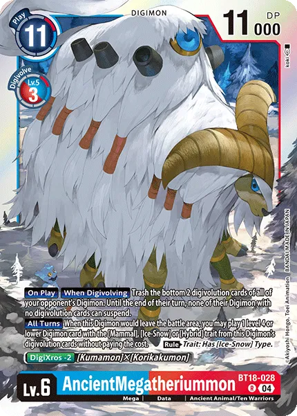 AncientMegatheriummon (BT18-028) card