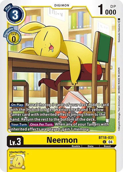 Neemon (BT18-031) card