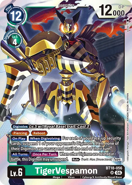 TigerVespamon (BT18-056) card