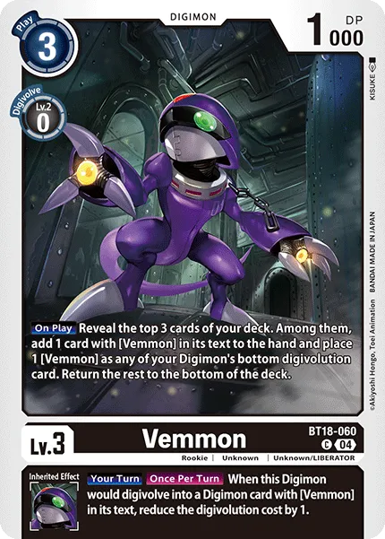 Vemmon (BT18-060) card