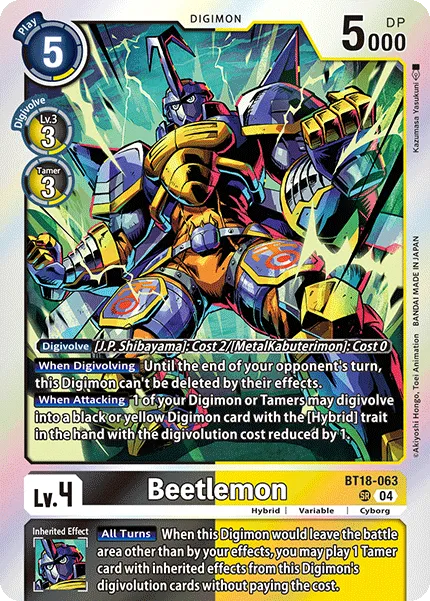 Beetlemon (BT18-063) card