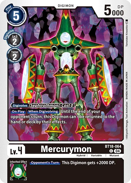 Mercurymon (BT18-064) card