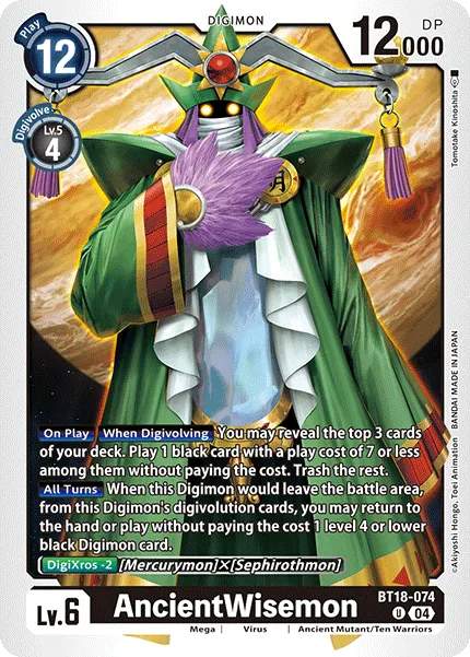 AncientWisemon (BT18-074) card