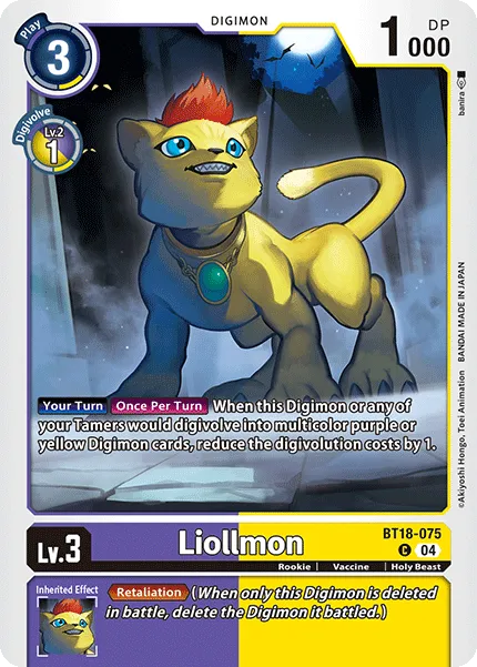 Liollmon (BT18-075) card
