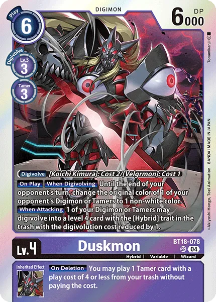Duskmon (BT18-078) card