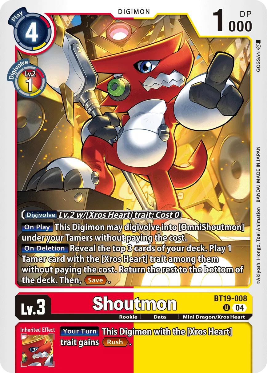 Shoutmon (BT19-008) card