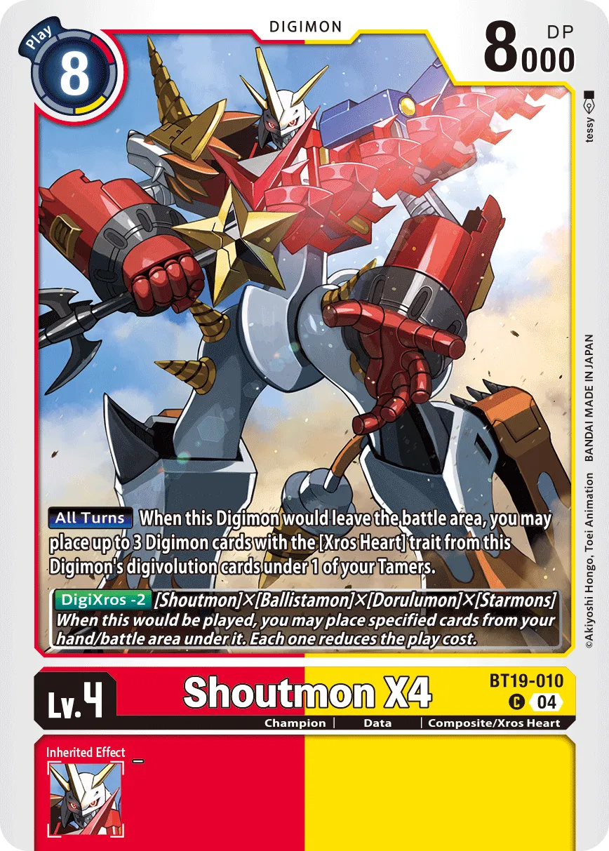 Shoutmon X4 (BT19-010) card