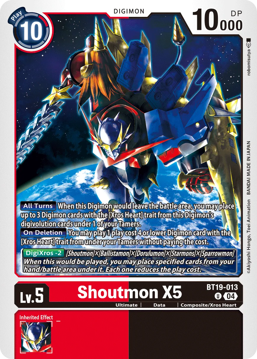 Shoutmon X5 (BT19-013) card