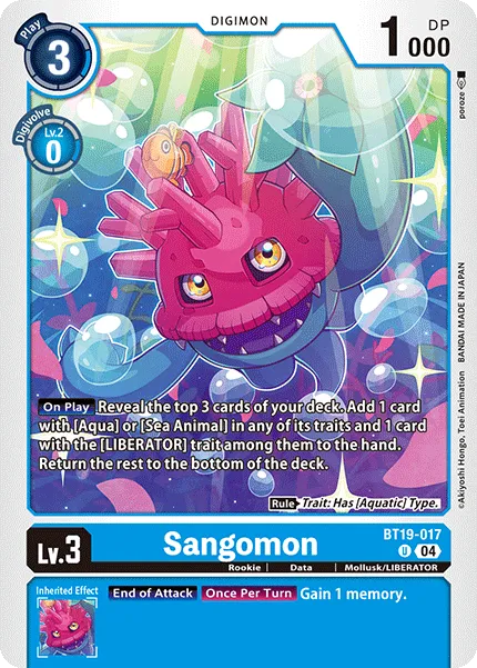 Sangomon (BT19-017) card