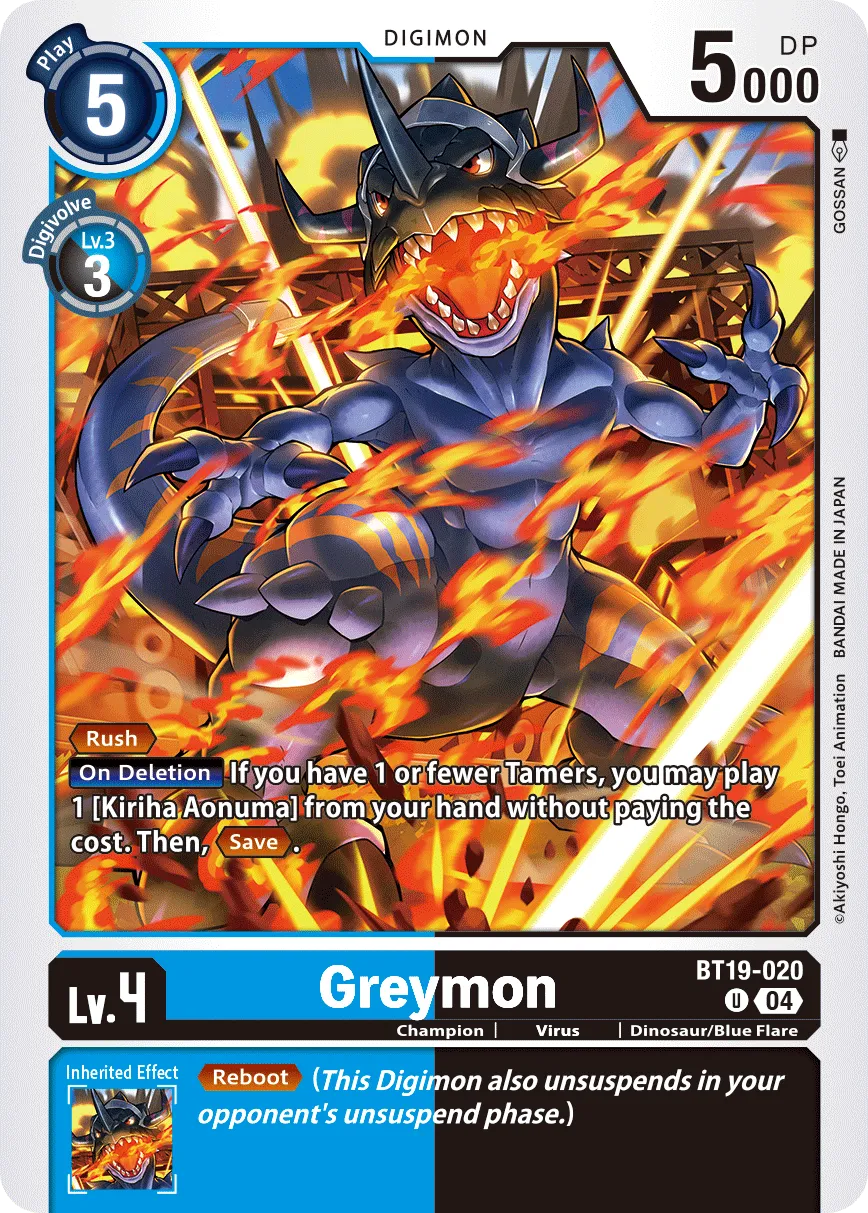 Greymon (BT19-020) card
