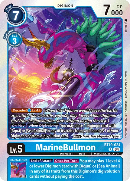MarineBullmon (BT19-024) card