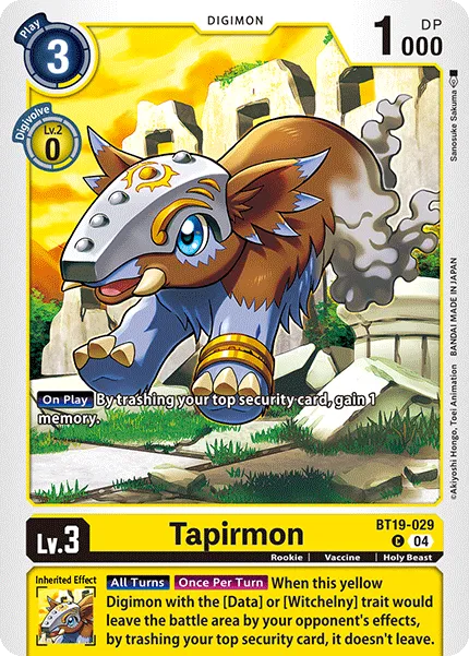Tapirmon (BT19-029) card