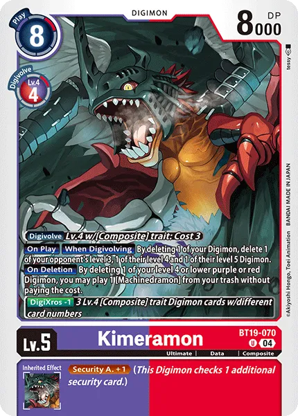 Kimeramon (BT19-070) card