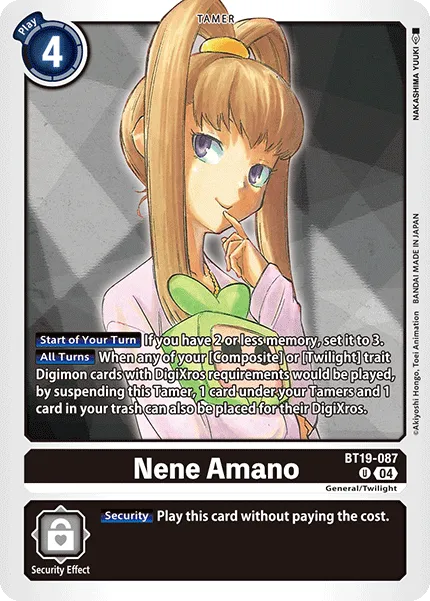 Nene Amano (BT19-087) card