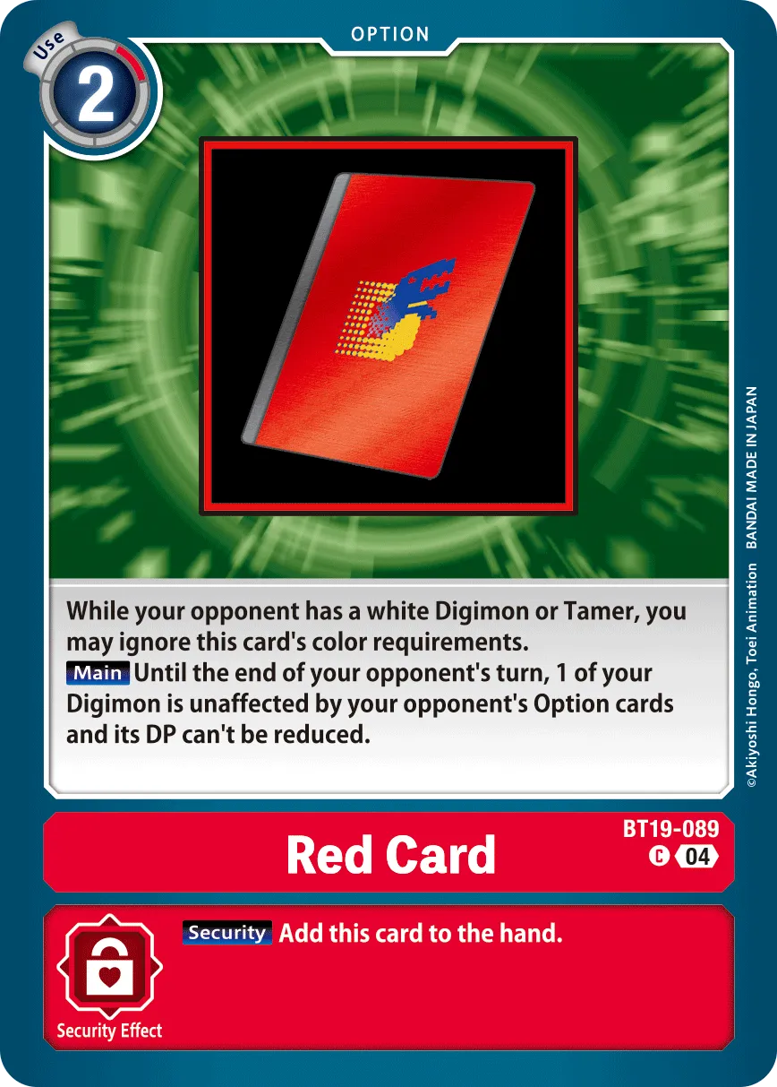 Red Card (BT19-089) card
