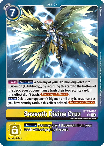 Seventh Divine Cruz (BT19-094) card