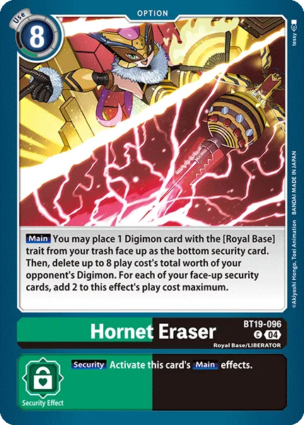 Hornet Eraser (BT19-096) card