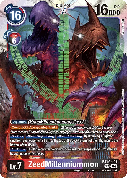 ZeedMillenniummon (BT19-101) card
