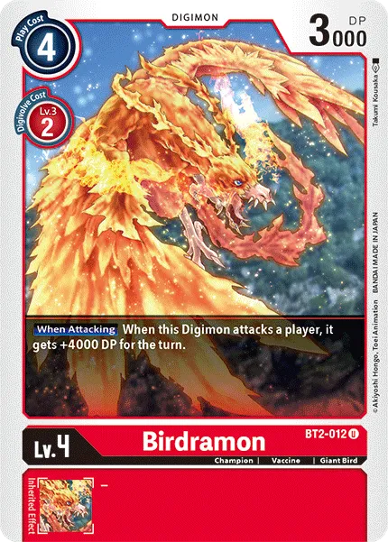 Birdramon (BT2-012) card