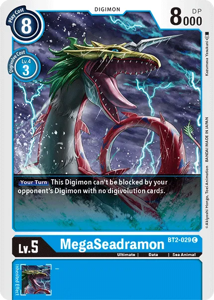 MegaSeadramon (BT2-029) card