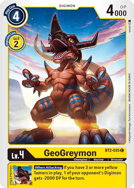 GeoGreymon (BT2-035) card