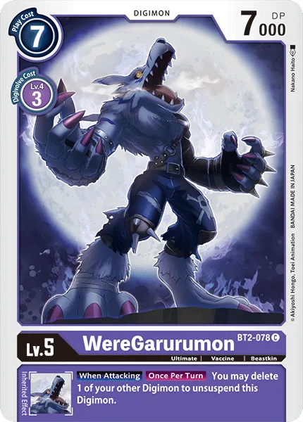 WereGarurumon (BT2-078) card