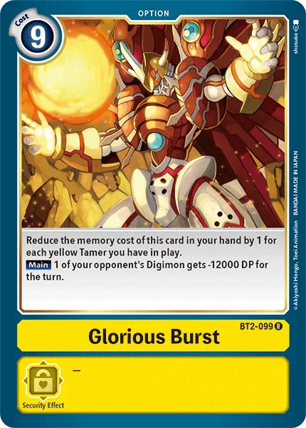 Glorious Burst (BT2-099) card